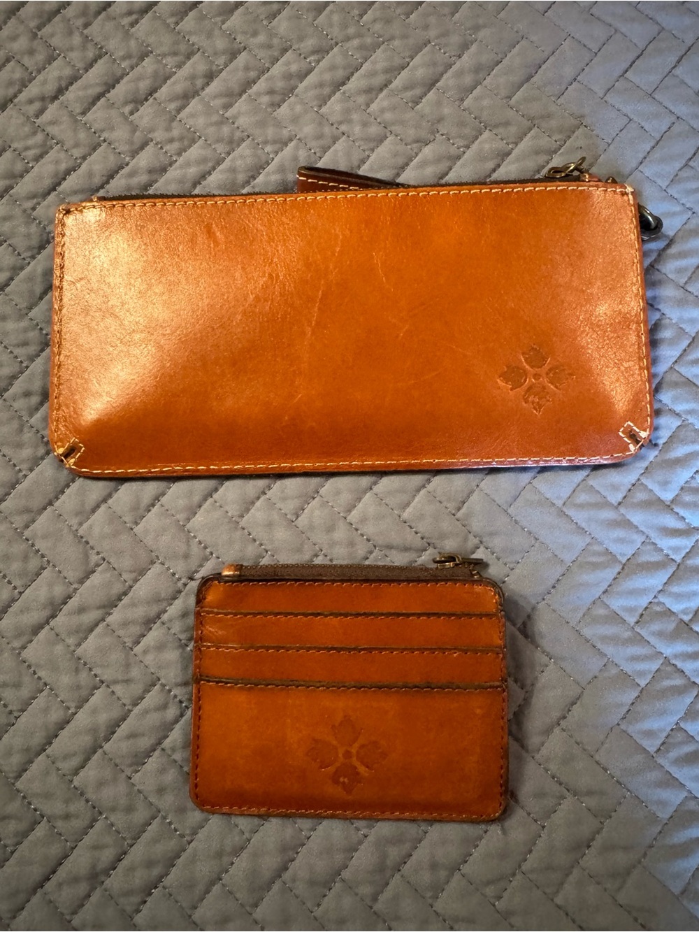 Patricia Nash Paladina Slim Wallet & Cassis ID Card Holder Matching Bundle
